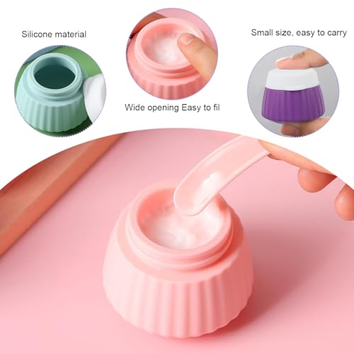 MAYCREATE® 16PCS Toiletries Travel Bottle, 90ml Silicone Travel Bottles with 40ml Face Cream Jars, Upgraded Leakproof Refillable Toiletries Travel Bottles for Lotions, Shampoo Travel Accessories MAYCREATE® 16PCS Toiletries Travel Bottle, 90ml Silicone Travel Bottles with 40ml Face Cream Jars, Upgraded Leakproof Refillable Toiletries Travel Bottles for Lotions, Shampoo Travel Accessories